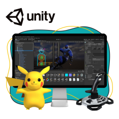 Мир игр на Unity 2D на популярном движке + AI-помощники - КИБЕРшкола программирования для детей, компьютерные курсы для школьников, начинающих и подростков - KIBERone г. Братск