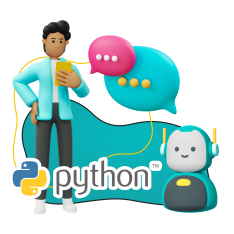 Умный чат-бот на Python - КИБЕРшкола программирования для детей, компьютерные курсы для школьников, начинающих и подростков - KIBERone г. Братск