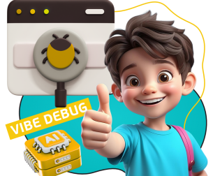 Тестирование & Vibe Debug. Охотники за багами - КИБЕРшкола программирования для детей, компьютерные курсы для школьников, начинающих и подростков - KIBERone г. Братск