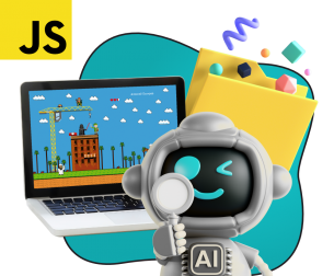 Язык программирования JavaScript + AI. Проектное обучение + геймификация + AI-помощники - КИБЕРшкола программирования для детей, компьютерные курсы для школьников, начинающих и подростков - KIBERone г. Братск